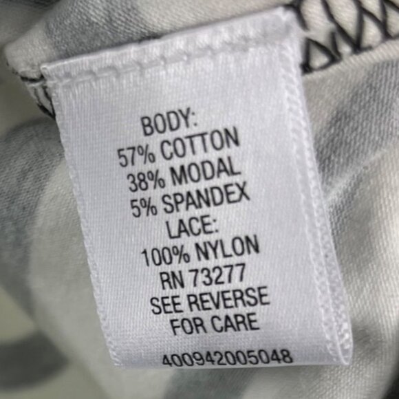 Elle Top Striped Jersey Lace Cap Sleeve Size XS Might Fit Size Small - Picture 14 of 15